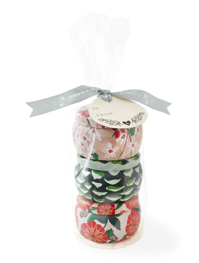 Holiday Tin Soy Candle Trio