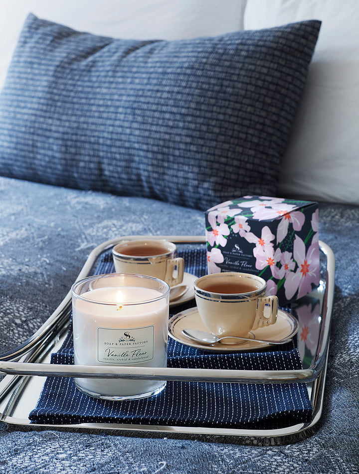 Vanilla Fleur 9.5 oz Single-Wick Glass Soy Candle