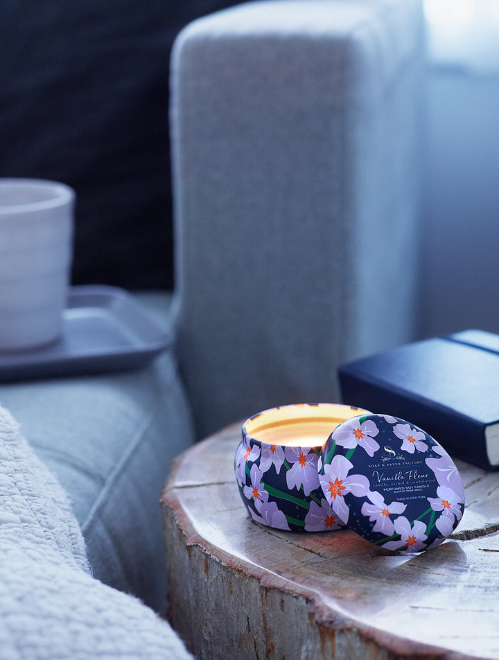 Vanilla Fleur 3 oz Tin Soy Candle