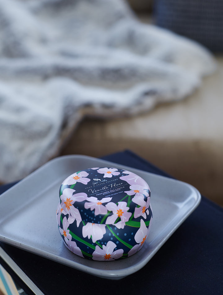 Vanilla Fleur 3 oz Tin Soy Candle