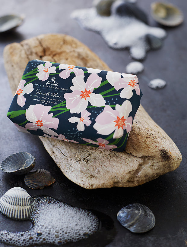 Vanilla Fleur Shea Butter Soap: Creamy & Gorgeously Vanilla: 100% Veg – Soap  & Paper Factory